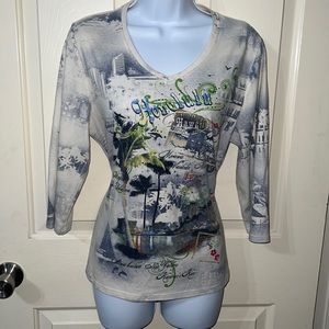 Honolulu Hawaii 3-Quarter Sleeve Tshirt